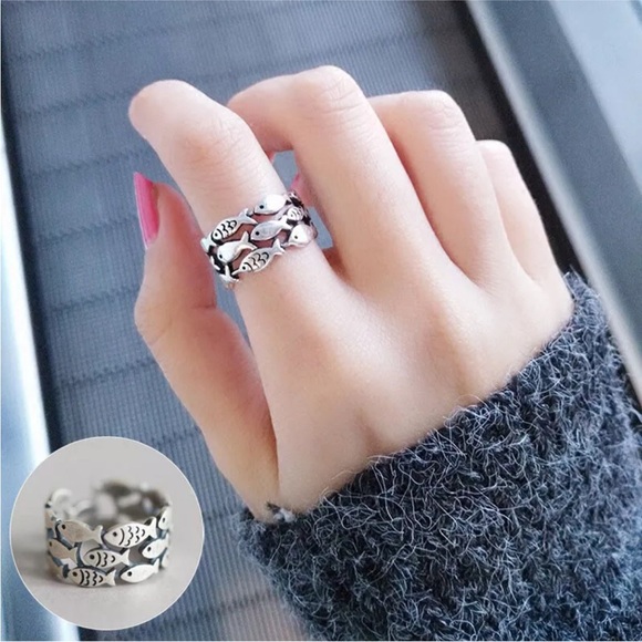 Fish Design Ring Adjustable - Picture 10 of 15
